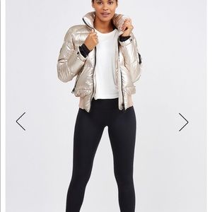 Sam Rose Gold Bomber Jacket 